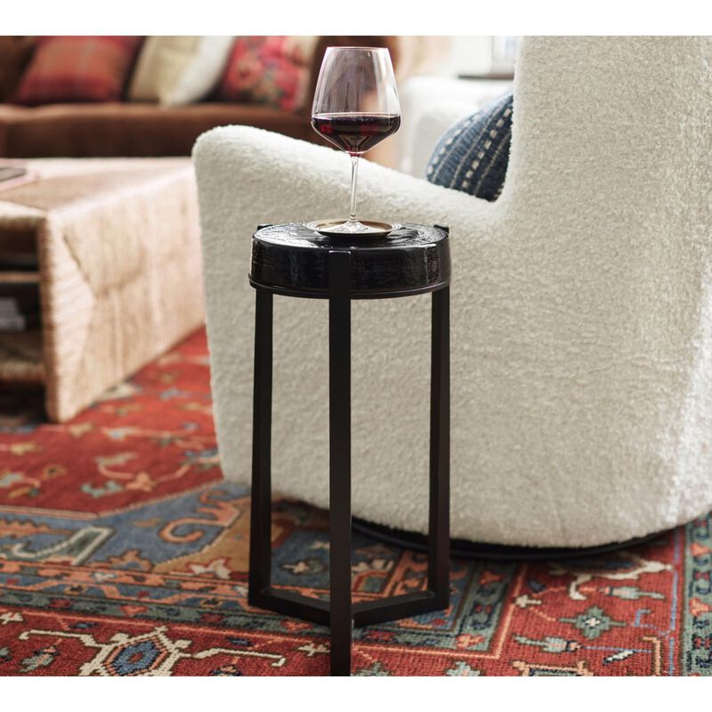 Pottery Barn Cori Accent Table Round Glass/Metal image number 2