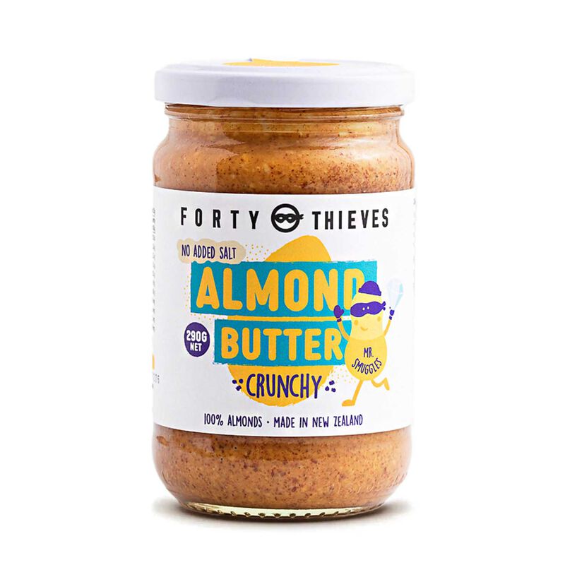 Forty Thieves Almond Butter Crunchy 290g image number 0