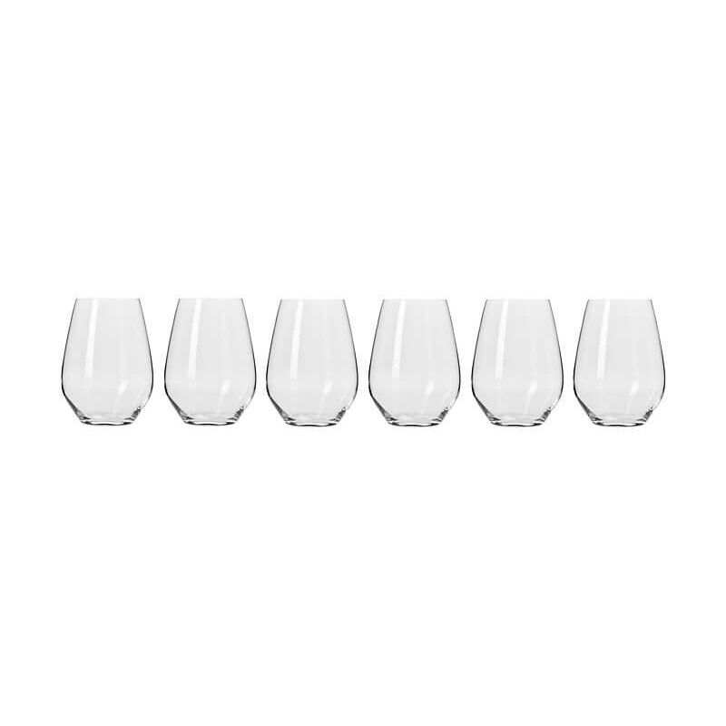 Krosno Harmony Stemless Wine Glass 540ml Set Of 6 Gift Boxed image number 1