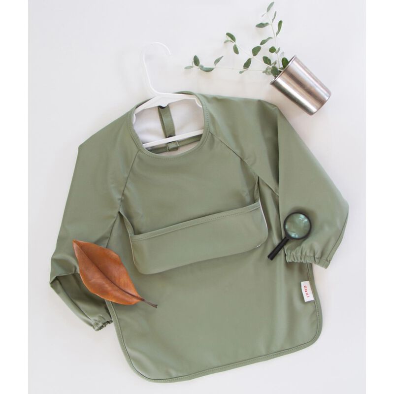 Zazi Sleeved Bib - Sage image number 1