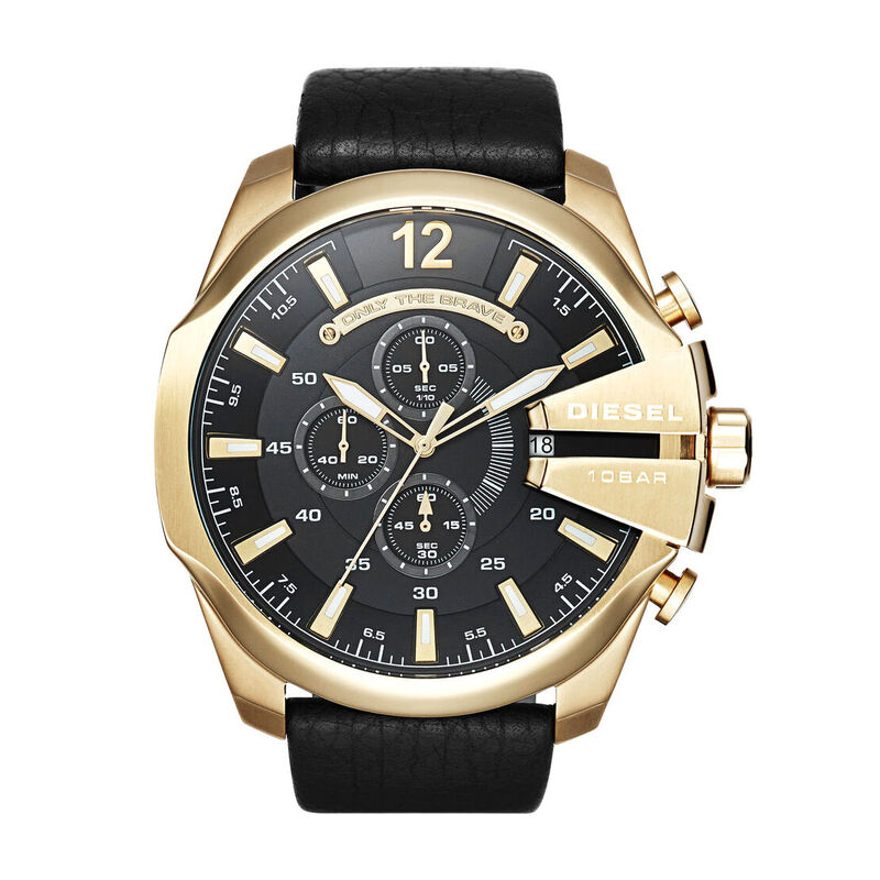 Diesel Mega Chief Black Chronograph Watch DZ4344 image number 0