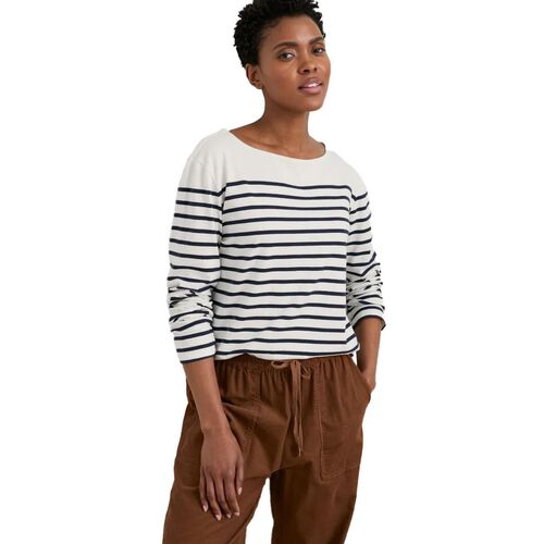 Seasalt Cornwall Sailor Shirt Falmouth Breton Chalk Maritime