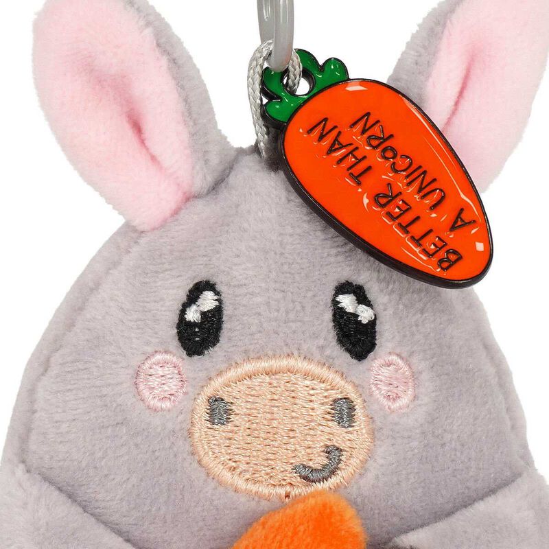 Legami Super Soft! Tiny Plush Key Ring - Donkey image number 2