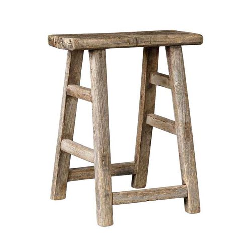 French Country Foundry Wooden Stool B
