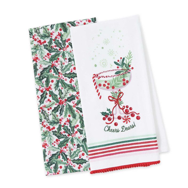 DII Cheers Dears Dishtowel Set Of 2 image number 0