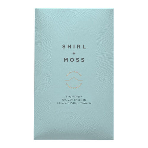 Shirl + Moss Single Origin Kilombero Valley 70% Dark Chocolate Bar 80g