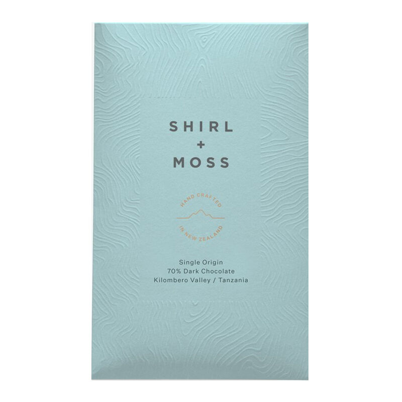 Shirl + Moss Single Origin Kilombero Valley 70% Dark Chocolate Bar 80g image number 0