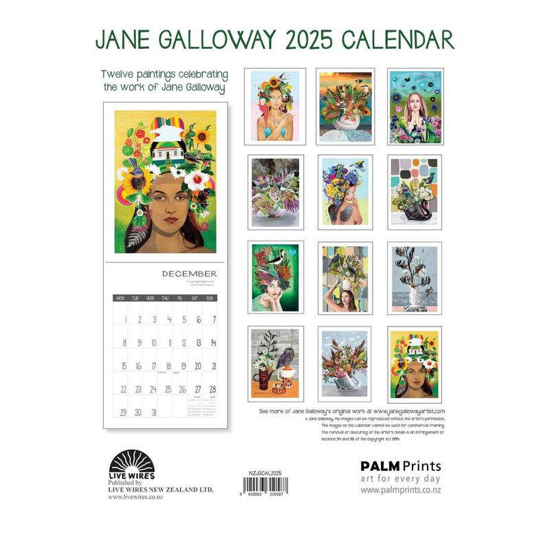 Jane Galloway 2025 Wall Calendar image number 2