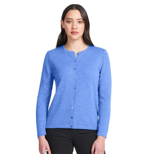 Royal Merino Plain Long Sleeve Button Cardigan