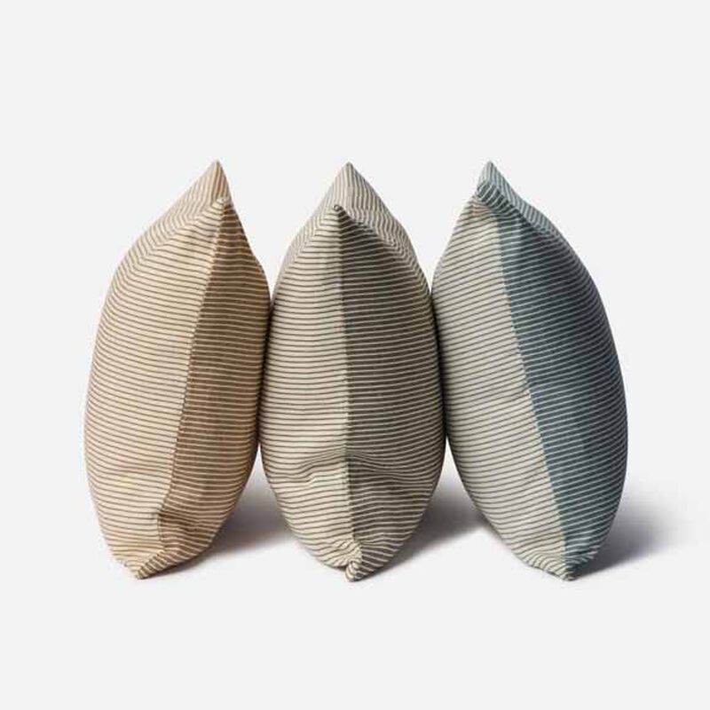 Città Reversible Pinstripe Cushion Cover 50x40cm - Cod/Coconut image number 3