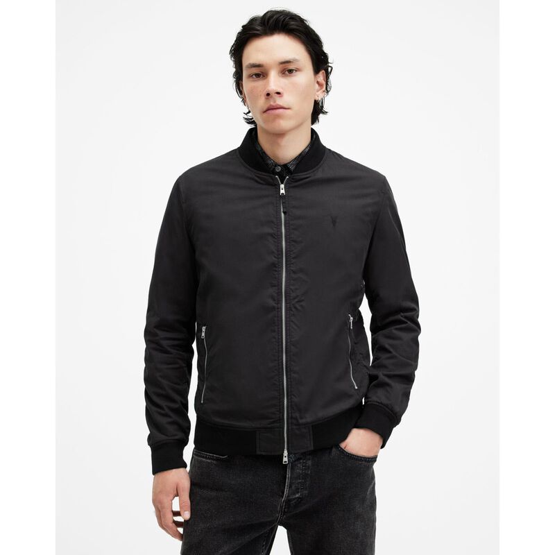 AllSaints Bassett Ramskull Bomber Jacket image number 2
