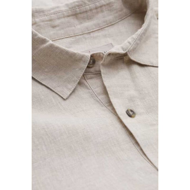 Seasalt Cornwall Mens Artist's Shirt Undyed Linen image number 2