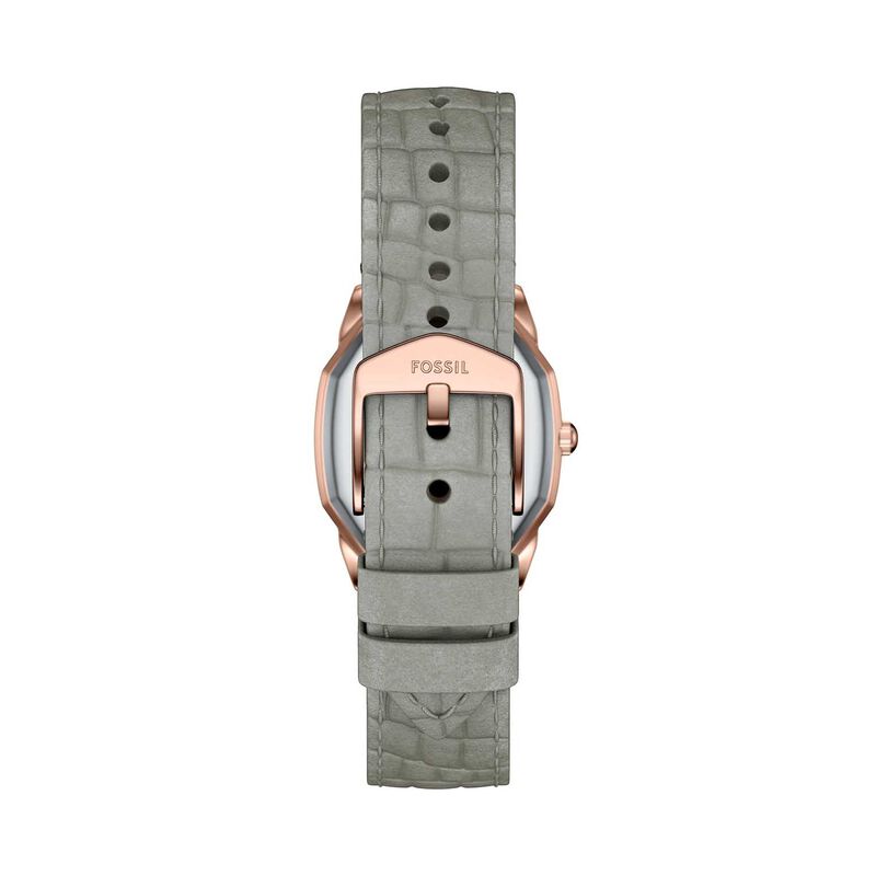 Fossil Harlow Three-Hand Grey Croco Leather Watch image number 1