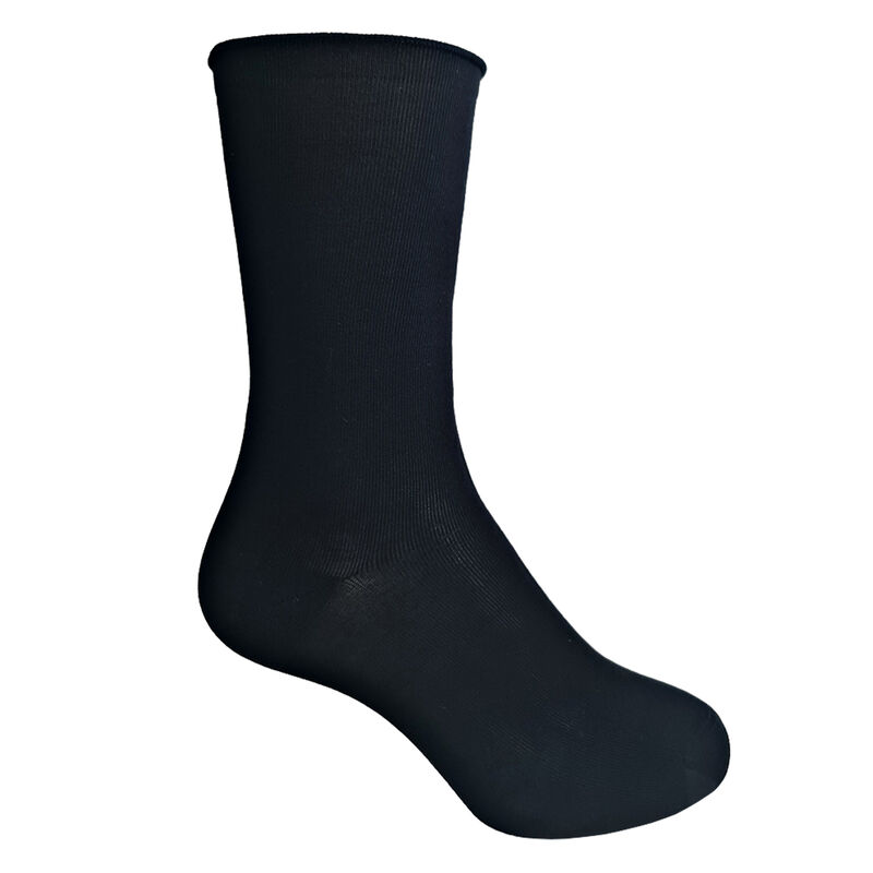 Designer Textile Crew Roll Top Sock image number 0