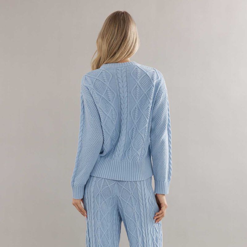 Caitlin Crisp Cotton Cable Knit Jumper image number 1