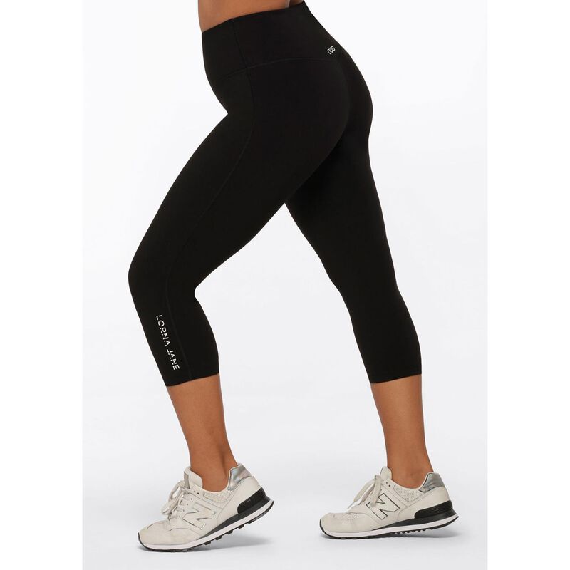 Lorna Jane Lotus No Chafe 7/8 Leggings Black image number 1