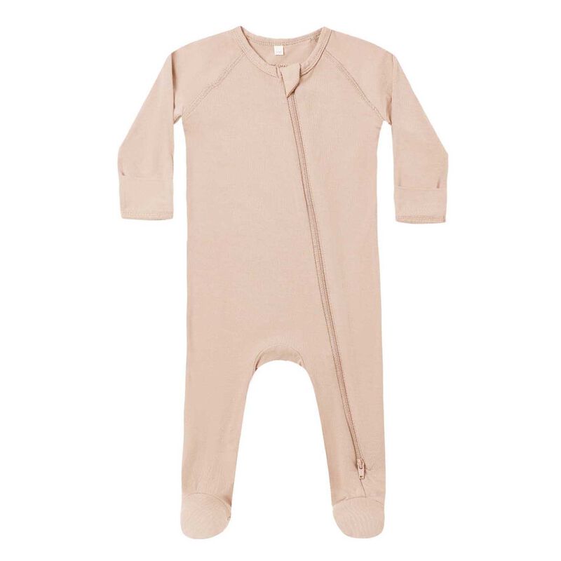 Quincy Mae Bamboo Zip Footie image number 0