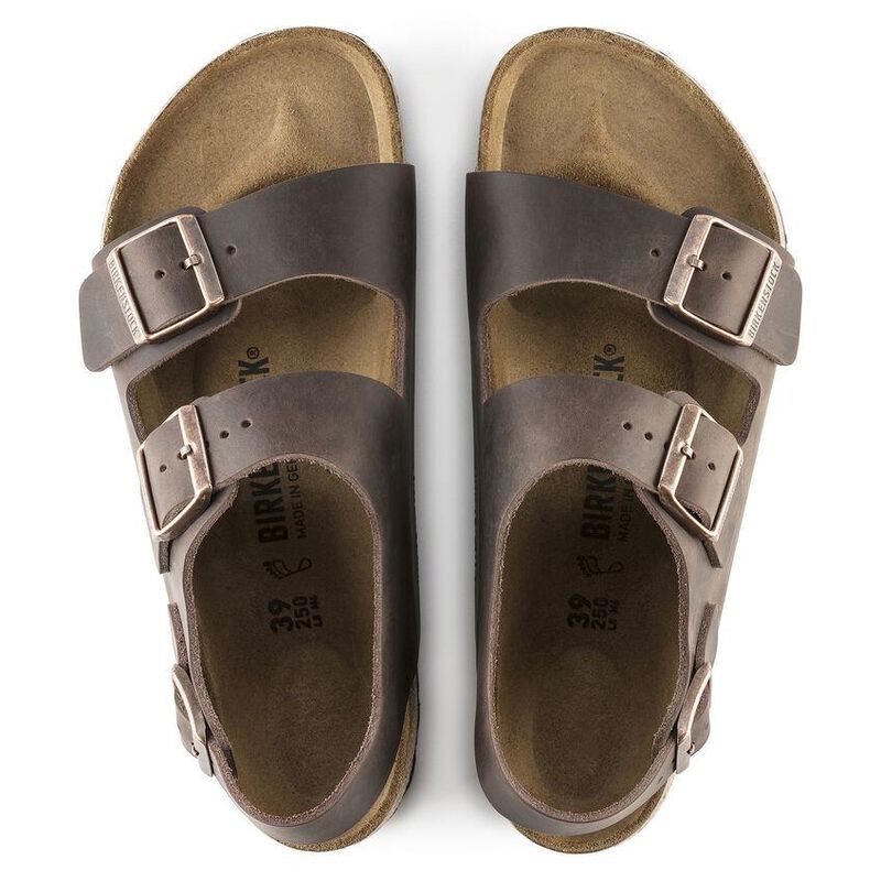 Birkenstock Milano Oiled Leather Habana Regular Width Sandal image number 1