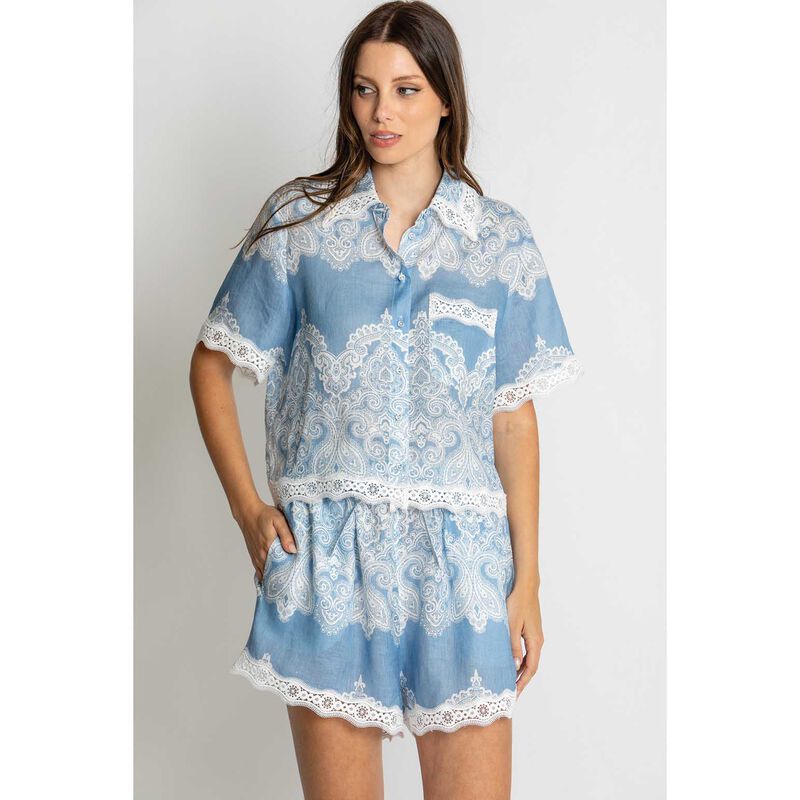 KACHEL Isla Lace Trim Short image number 2