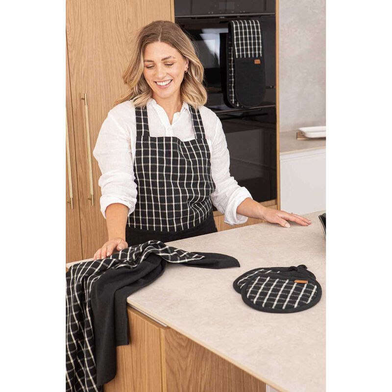 Ladelle Hemingway Black 2Pk Kitchen Towel image number 1
