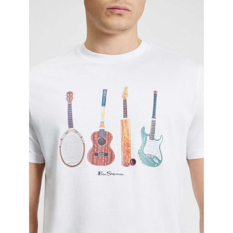 Ben Sherman Jumble Guitars T-Shirt image number 2