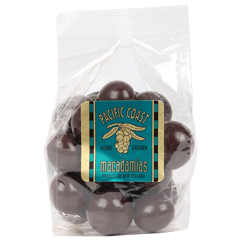 Pacific Coast Macadamias Dark Choc Whole Nuts 140g image number 0