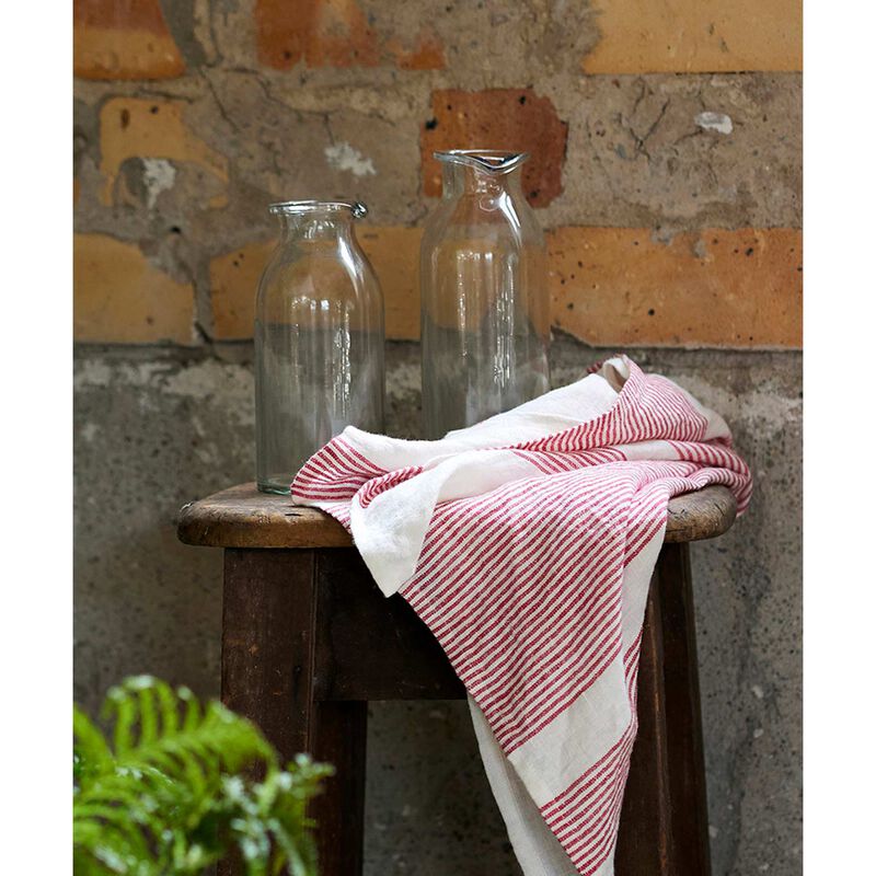 French Country Clear Bottle Vase Short image number 2