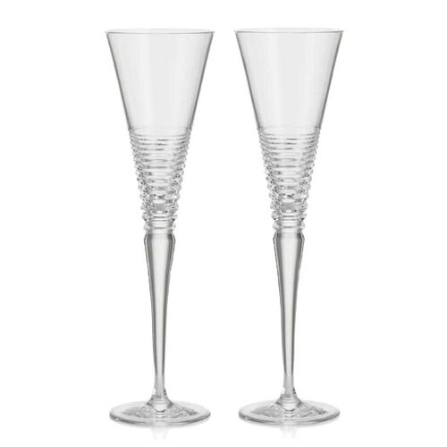 Waterford Crystal Stemwarewf Circoncircon Flute S/2