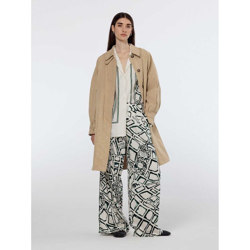 Scotch & Soda Floral Embossed Cotton Blend Carcoat image number 3