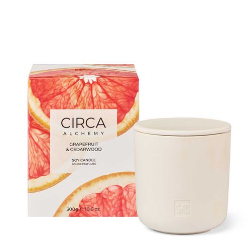 CIRCA Alchemy Grapefruit & Cedarwood Soy Candle 300g