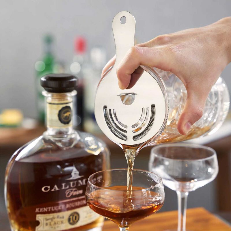 Viski Professional: Harrison Hawthorne Stainless Steel Strainer image number 1