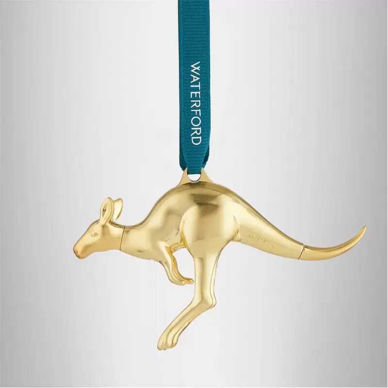 Waterford Kangaroo Golden Ornament image number 2