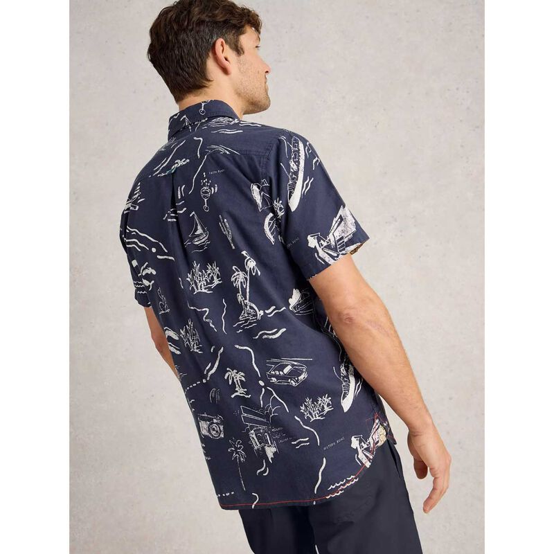 White Stuff Finsbury Map Printed Shirt image number 1