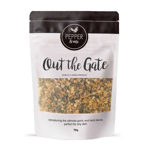 Pepper & Me Out the Gate Garlic & Herb Sprinkle 70g