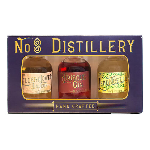 No8 Distillery Gin Liqueur Gift Box 3x250ml