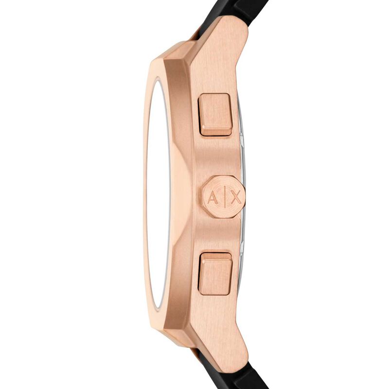 Armani Exchange Sync Chronograph Black Silicone Watch AX4190 image number 2