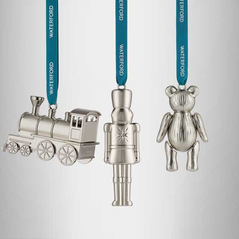 Waterford Steam Train, Teddy & Nutcracker Ornament - Set of 3 image number 2