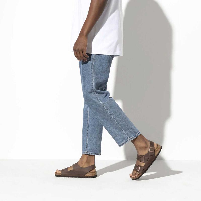 Birkenstock Milano Oiled Leather Habana Regular Width Sandal image number 1