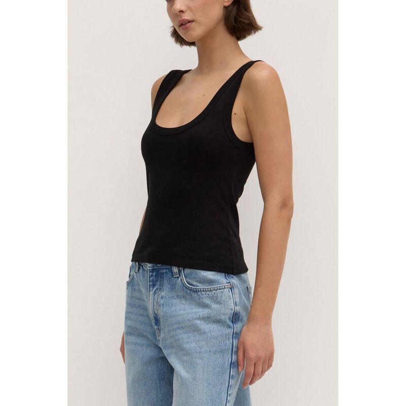 Assembly Label Paulina Scoop Tank Black image number 3