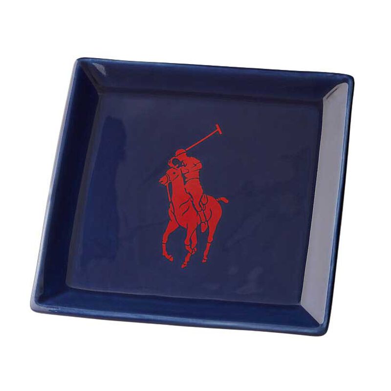 Polo Ralph Lauren Polo Icon Trinket Tray - Navy/Red image number 0