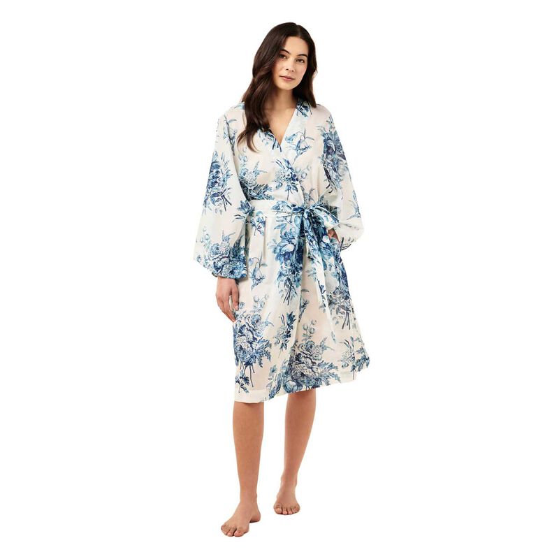 Papinelle Karen Walker Romantic Floral Midi Wide Sleeve Robe image number 0