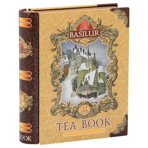 Basilur Mini Tea Book Tin Pyramid Teabags Vol 2 - Black Tea Papaya Cinnamon