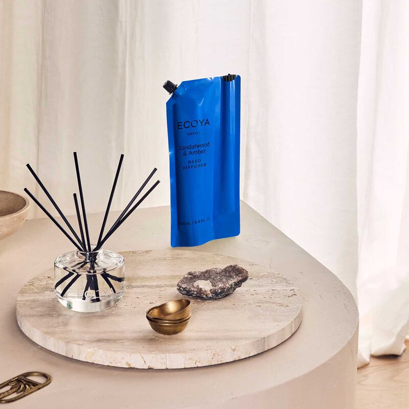 ECOYA Reed Diffuser Refill Sandalwood & Amber 200ml image number 1
