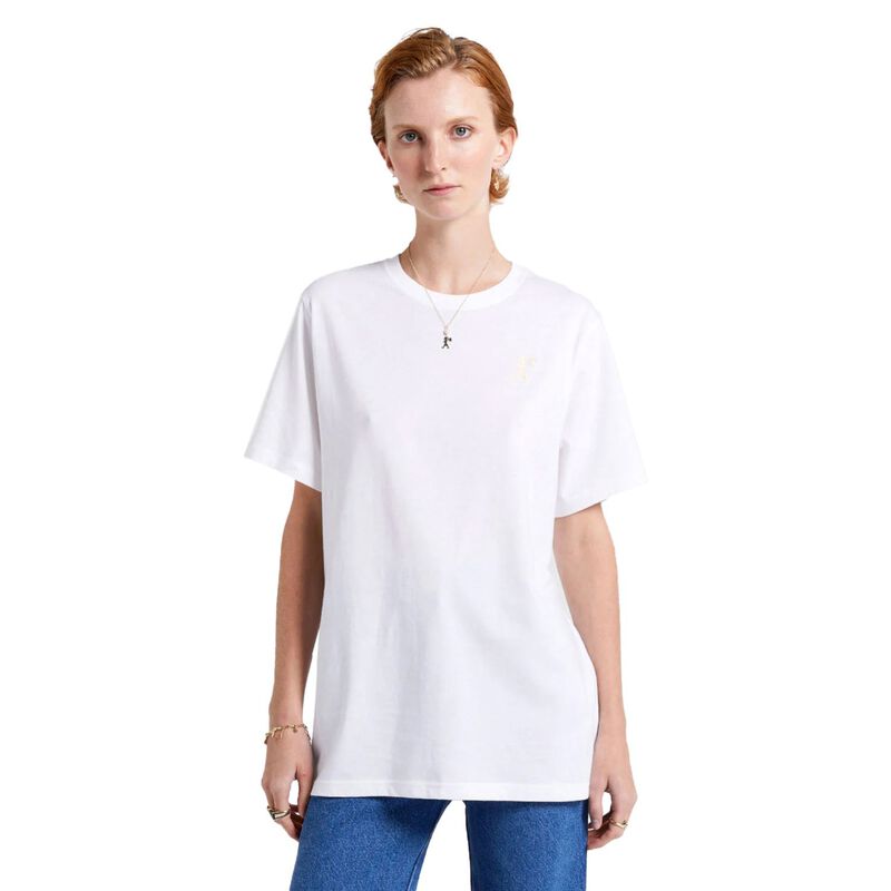 Karen Walker Embroidered Runaway Girl Classic Organic Cotton T-Shirt image number 0