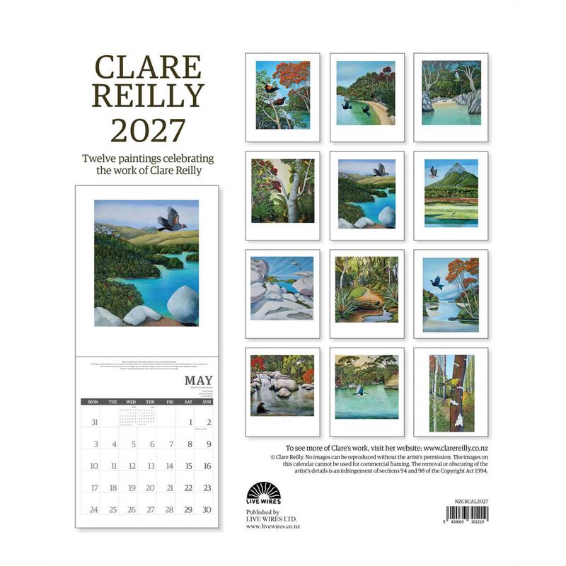 Clare Reilly Wall Calendar 2027 image number 2