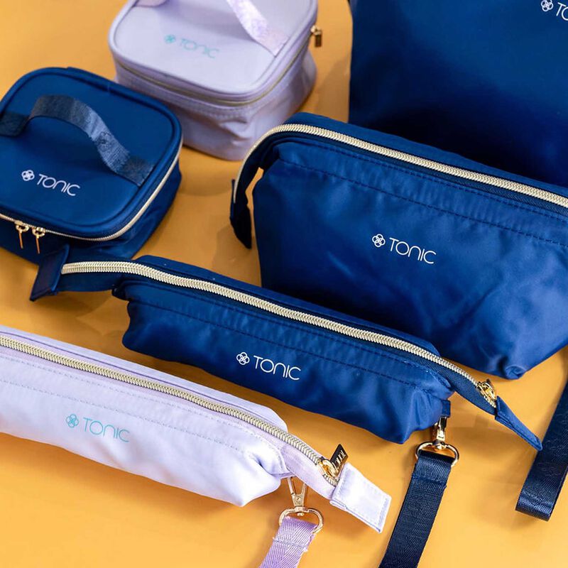 Tonic Splash Small Makeup Bag Navy image number 1