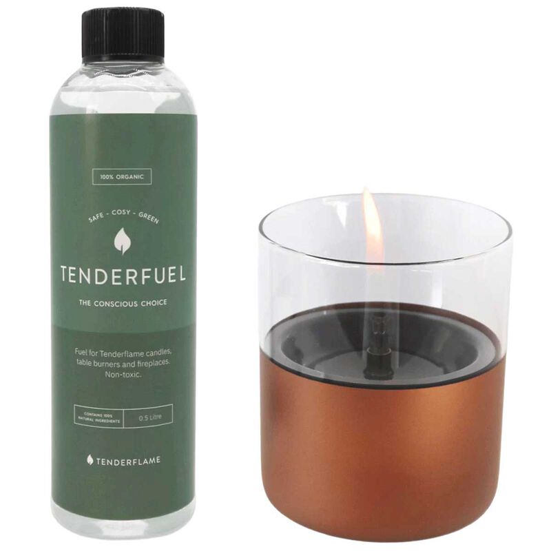Tenderflame Lilly 10 Candle Giftset Copper + Tenderfuel image number 0