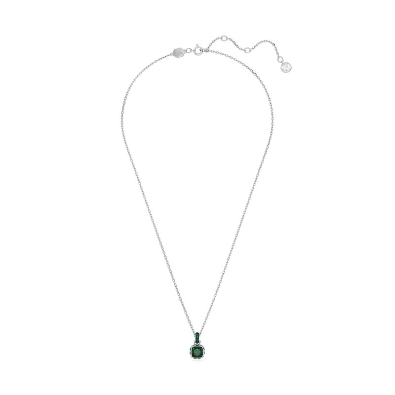 Swarovski Birthstone Square Cut Pendant - May Green image number 1