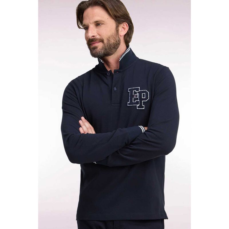 Eden Park Paris Long Sleeve Polo Shirt image number 3