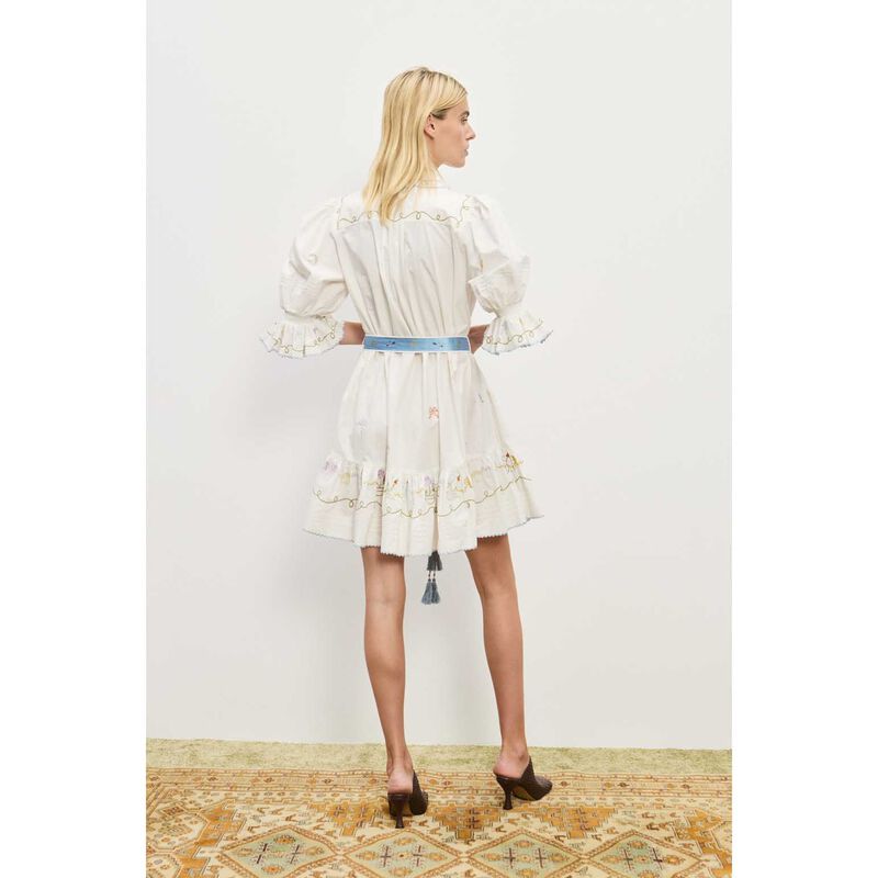 ALÉMAIS Giulia Embroidered Mini Dress image number 1